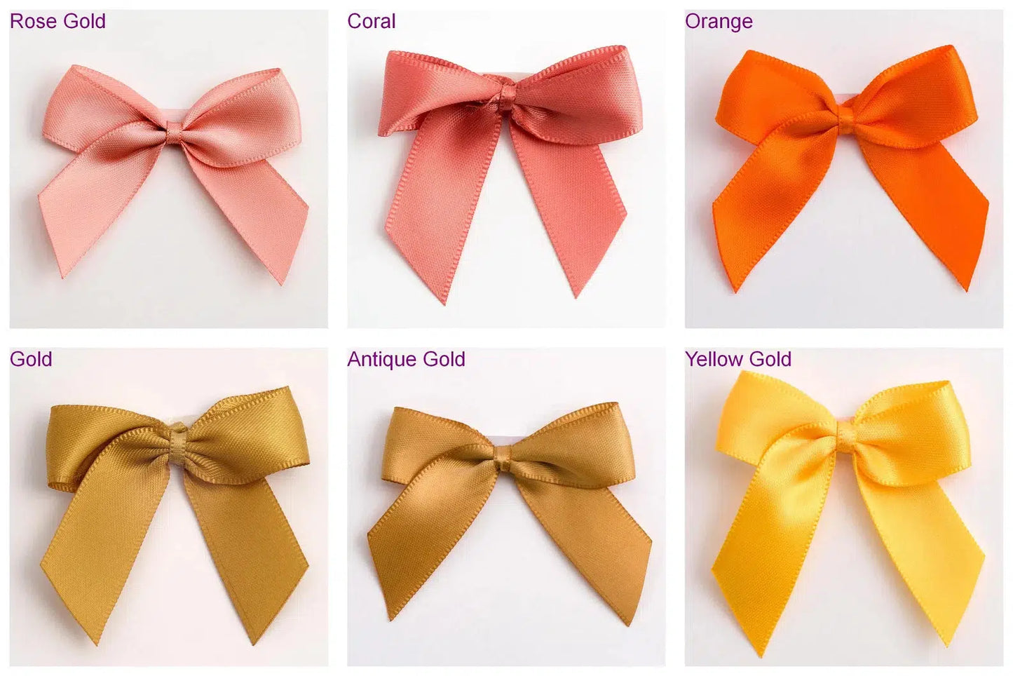 Satin Bows-Antique gold-Emily's Lollies