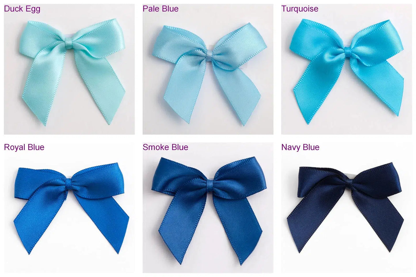 Satin Bows-Duck egg-Emily's Lollies