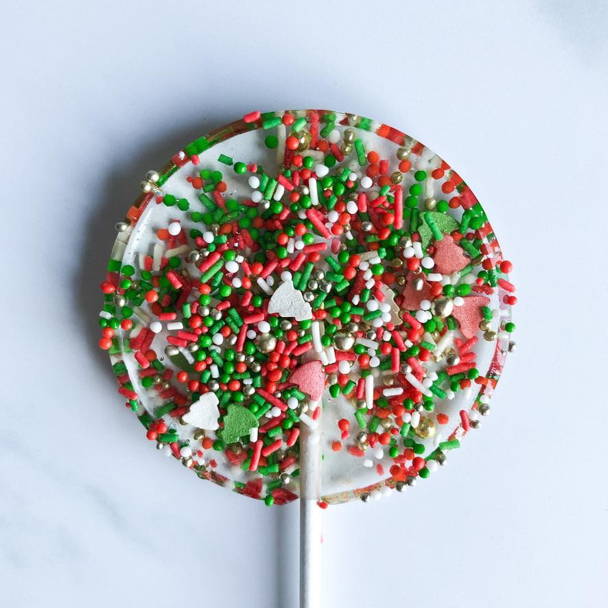 Christmas Sprinkles Lollipop-Festive Fancy-Large-1-Emily's Lollies