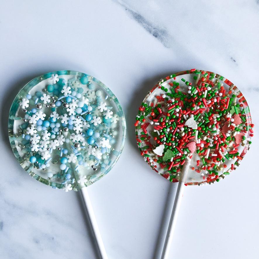 Christmas Sprinkles Lollipop-Emily's Lollies