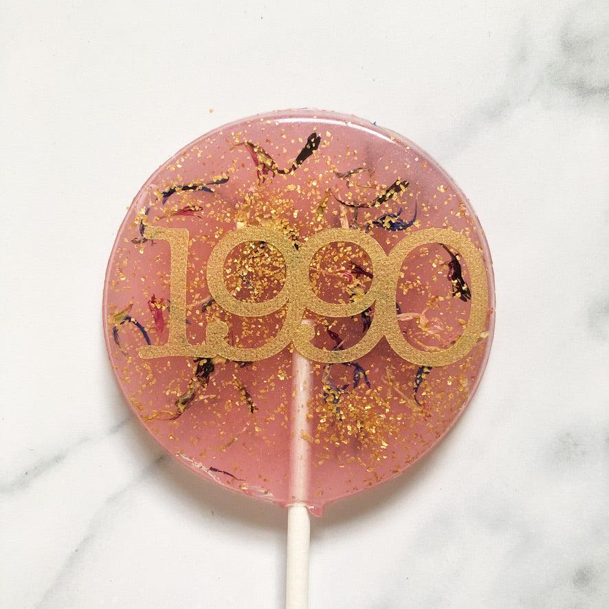 Cornflower Petal Lollipops-Emily's Lollies-Small Round-None-No Text-Emily's Lollies