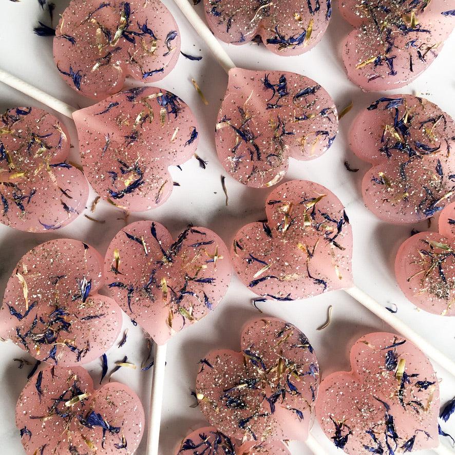 Cornflower Petal Lollipops-Emily's Lollies