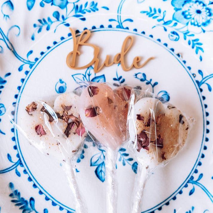 Rose Petal Lollipops