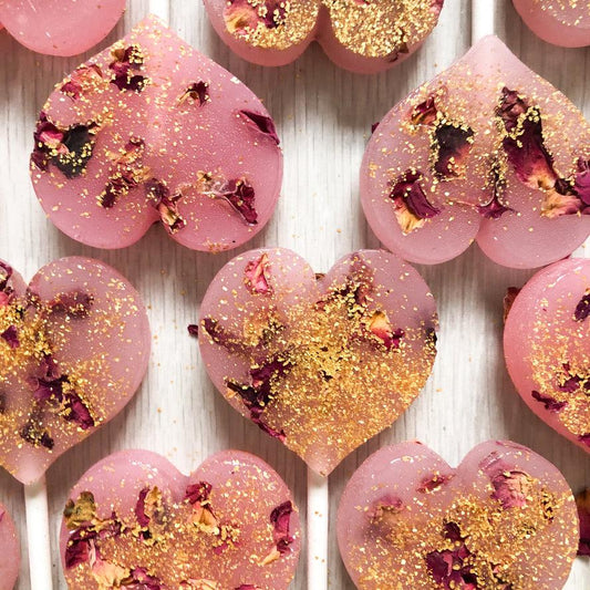 Pink Rose Petal Lollipops-Emily's Lollies