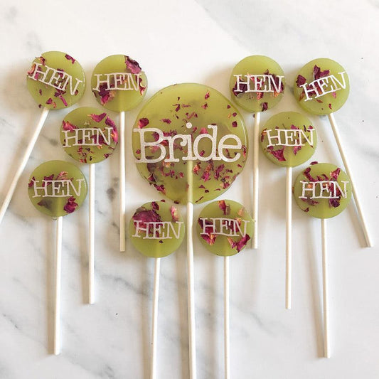 Rose Petal Lollipops-Emily's Lollies