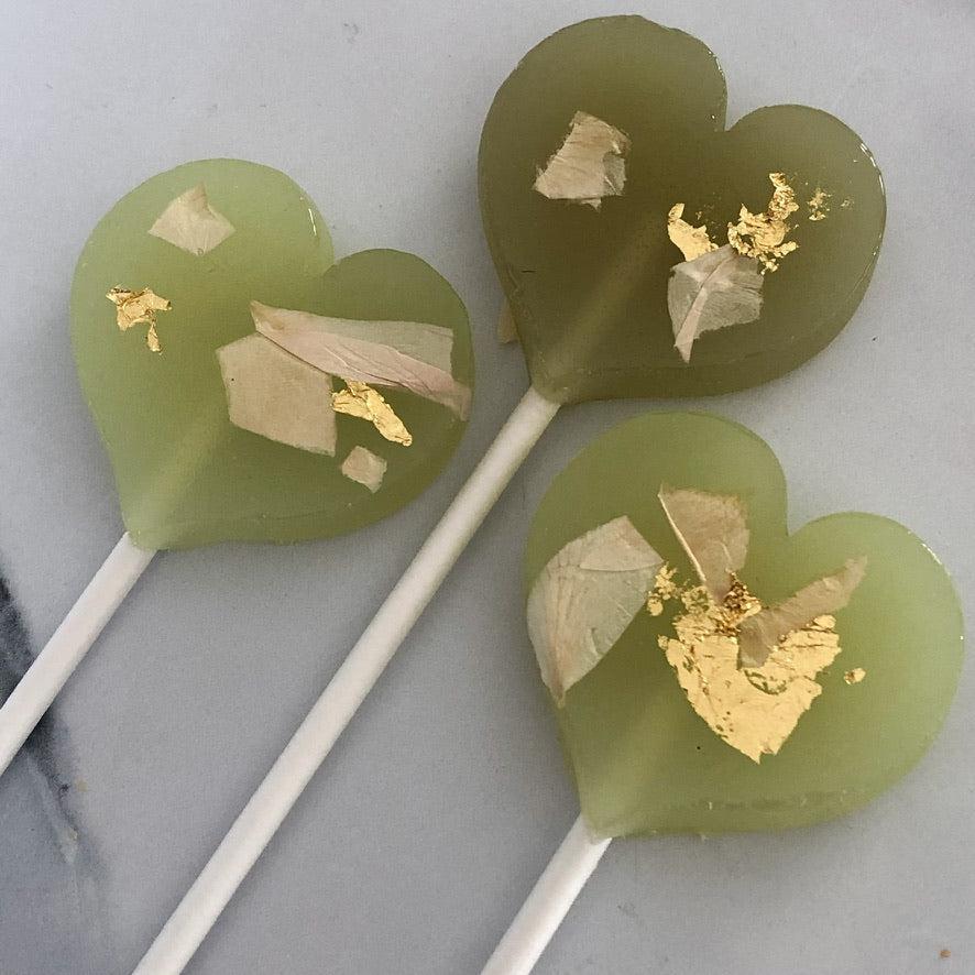 Rose Petal Lollipops-Emily's Lollies
