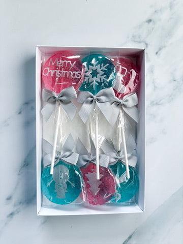 Froasted Christmas Lollipops