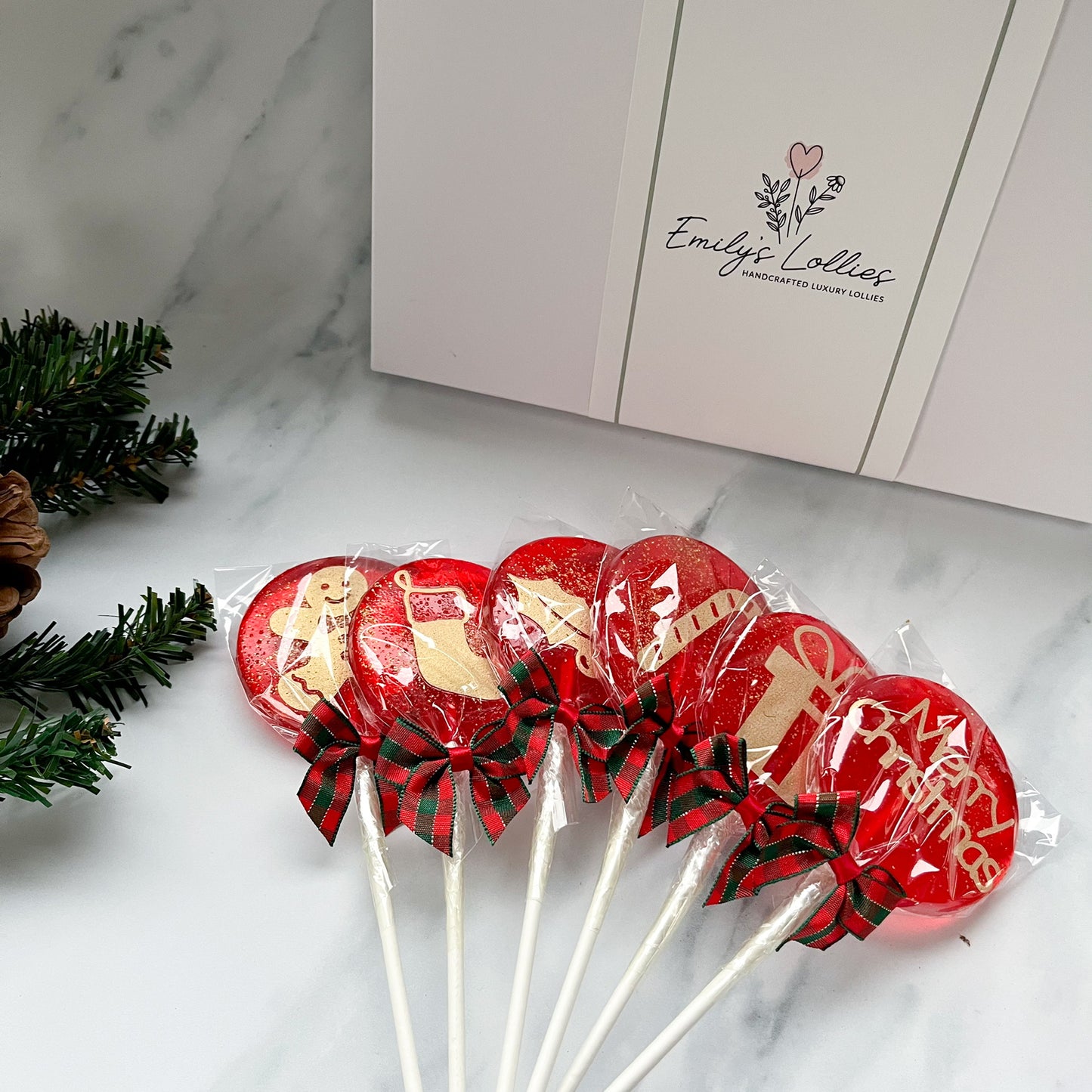 Classic Christmas Lollipop Set-Coloured-Emily's Lollies