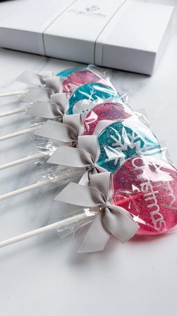 Froasted Christmas Lollipops