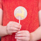 White and Gold Christmas Lollipops-Coloured-Emily's Lollies