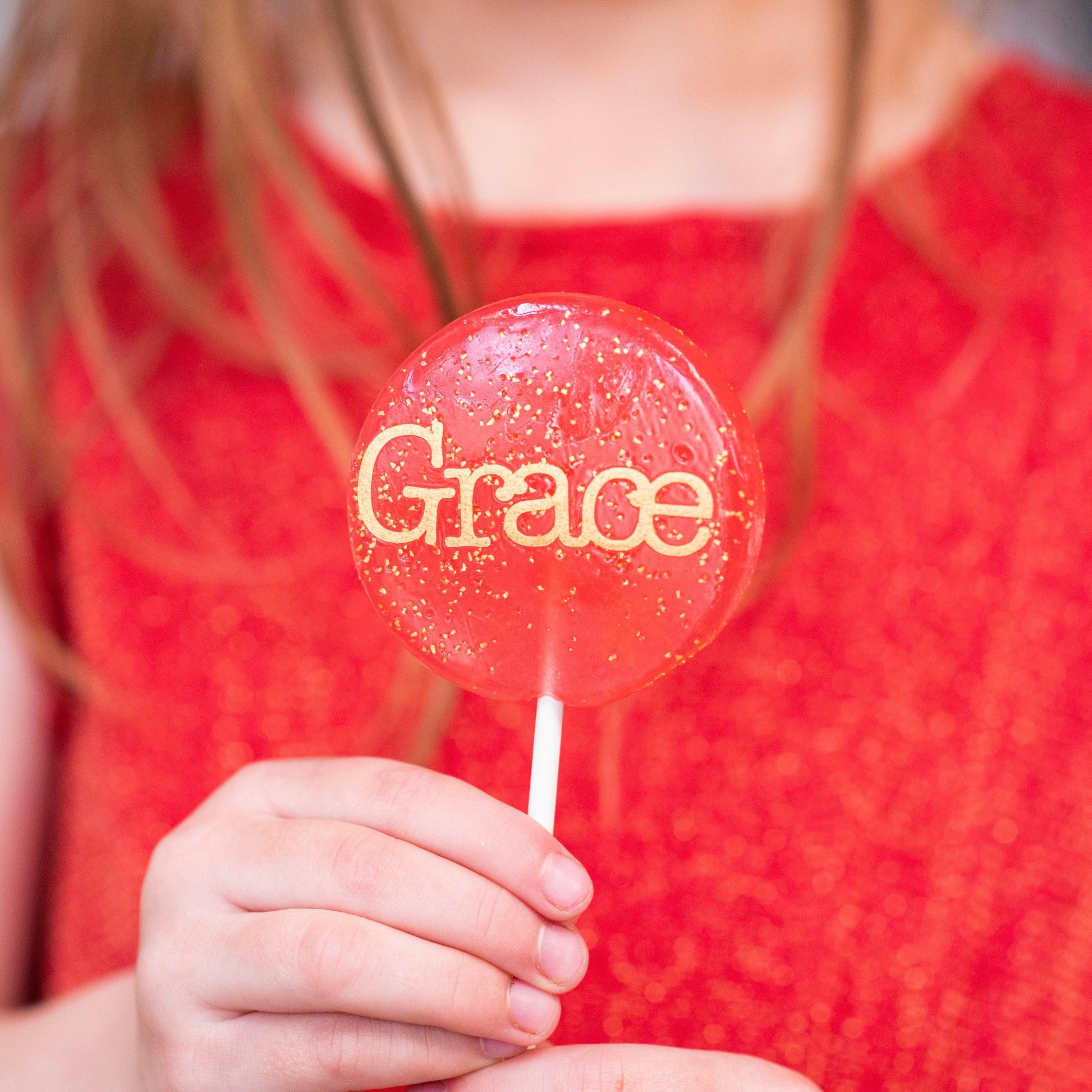 Personalised Christmas Lollipop-Coloured-Emily's Lollies