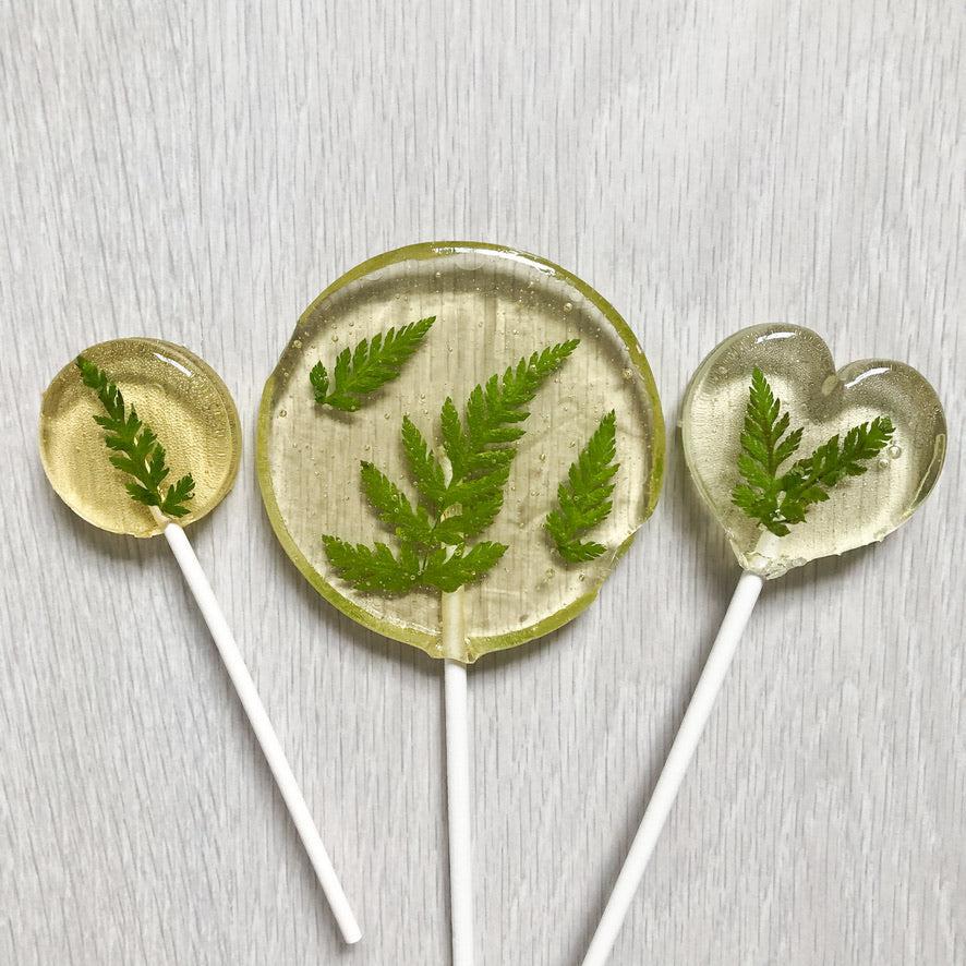 Leaf Lollipops-Emily's Lollies-Small Round-None-No Text-Emily's Lollies